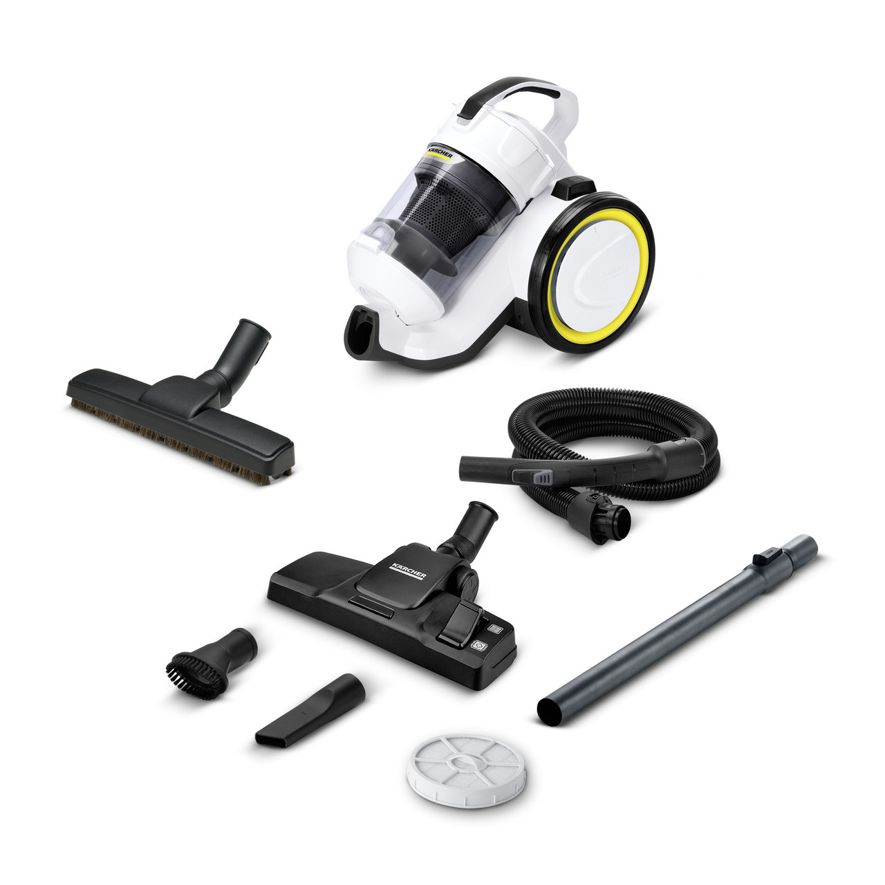 Karcher Пилосос контейнерний VC 3 Plus Premium, 1600Вт, конт пил -0.9л, вага-4.4кг, HEPA 13, білий