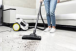 Karcher Пилосос контейнерний VC 3 Plus Premium, 1600Вт, конт пил -0.9л, вага-4.4кг, HEPA 13, білий, фото 4