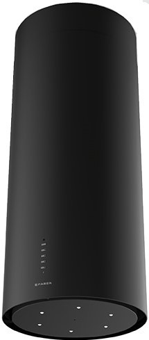 Faber Витяжка острівна, 37см, 1136м.куб/год, Cylindra Isola Evo Plus Bk Matt A37, чорний матовий