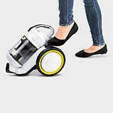 Karcher Пилосос контейнерний VC 3, 700Вт, конт пил -0.9л, НЕРА 13, білий, фото 5