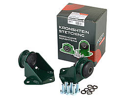 Кронштейн розтяжки ВАЗ 2108-099, 2113-15 сталь, зелений (к-т 2 шт. з кріпленням) "краб"