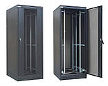 Шафа ZPAS 19", 42U, SZB IT, передні одностулкові перфоровані двері і задні розпашні, 600x1200 мм, максимально, фото 2