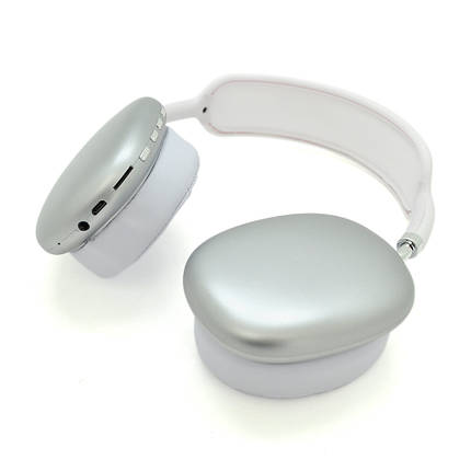 Бездротові навушники Bluetooth Macaron P9, Silver, фото 1