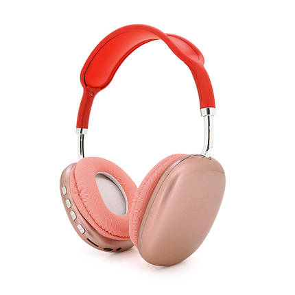 Бездротові навушники Bluetooth Macaron P9, Red, фото 1