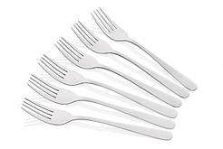 ARDESTO Набір столових виделок Black Mars Zenith, 6 приладів, неіржавка сталь