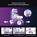 NEON Роликові ковзани Сombo, розмір 34-37, фіолетовий, фото 6
