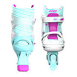 NEON Роликові ковзани Inline, розмір 30-33, бірюзовий, фото 3