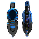 NEON Роликові ковзани Inline, розмір 34-37, синій, фото 4