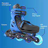 NEON Роликові ковзани Inline, розмір 34-37, синій, фото 6
