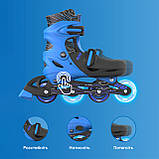 NEON Роликові ковзани Inline, розмір 34-37, синій, фото 8