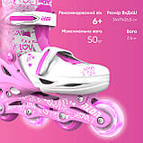 NEON Роликові ковзани Inline, розмір 34-37, рожевий, фото 7