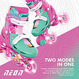 NEON Роликові ковзани Combo, розмір 30-33, квіти, фото 3