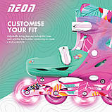 NEON Роликові ковзани Combo, розмір 34-37, квіти, фото 4
