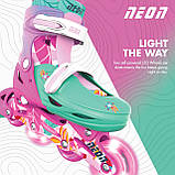 NEON Роликові ковзани Combo, розмір 34-37, квіти, фото 5
