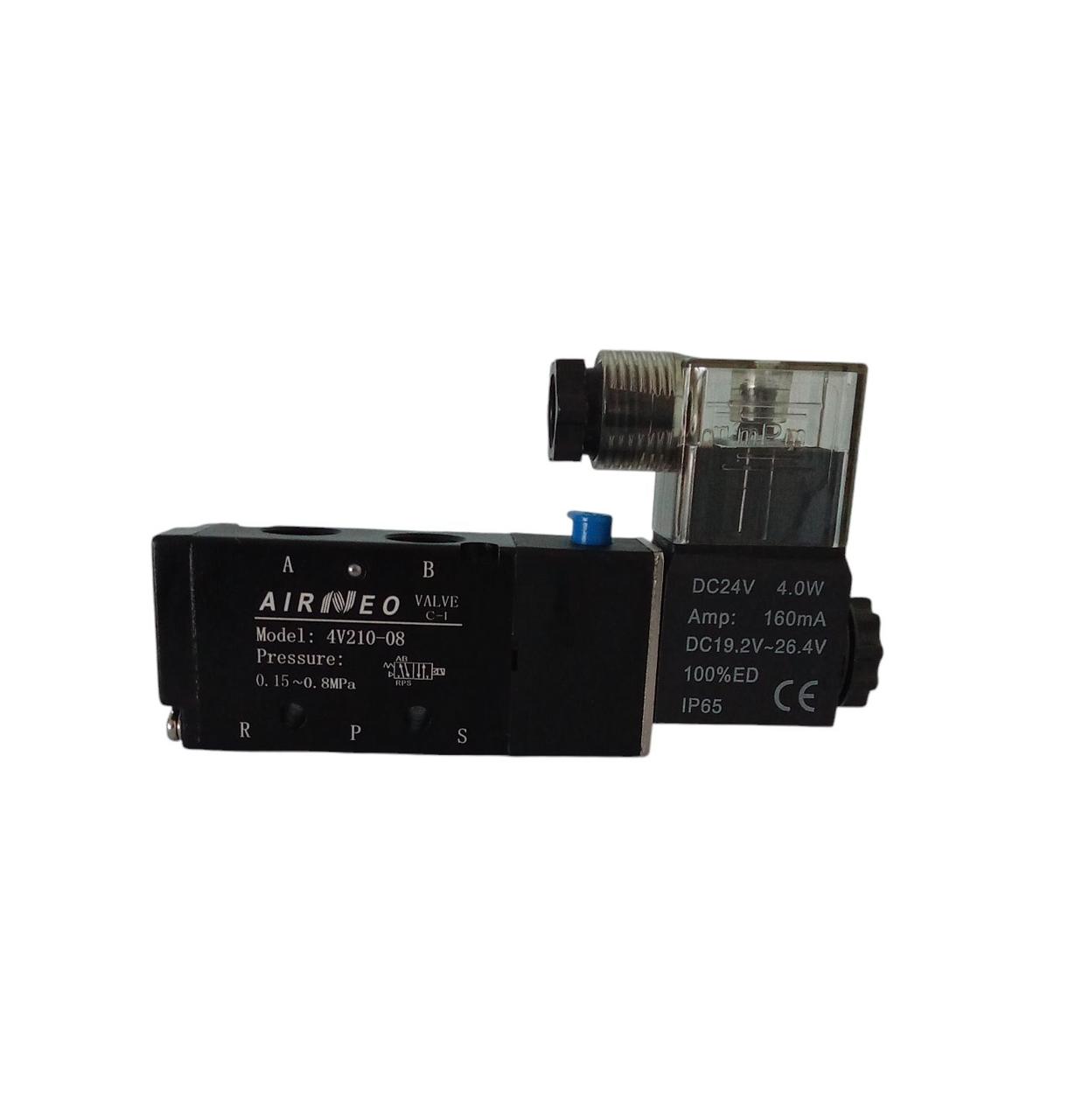 Пневморозподілювач 4V210-08,DC24V