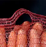 Сітка овочева із ручкою (до 10кг) 30х47 см. 100шт. Червона, сітка-мішок овочева, сітка пакувальна для овочів, мішки овочеві, фото 3