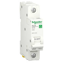 Автоматичний вимикач Schneider Electric RESI9 6kA 1P 63A C R9F12163 smart