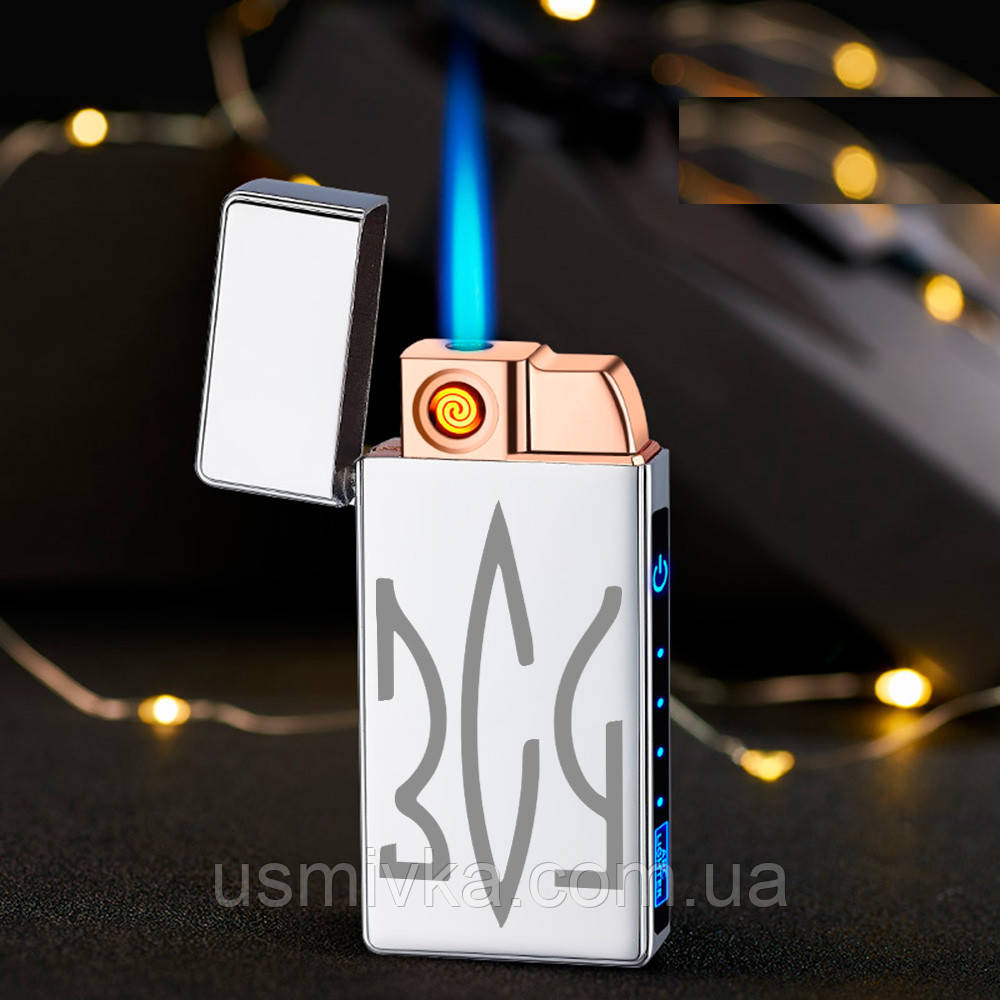 Електронна запальничка USB + турбо в подарунковому пакованні US-608