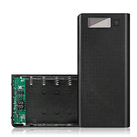 Корпус Power Bank на 8 акумуляторів 18650 з дисплеєм, чорний