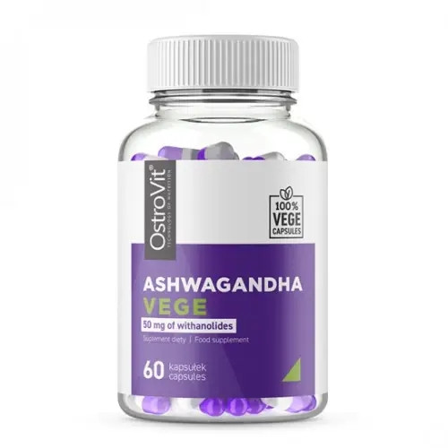 Ашваганда вегетаріанська OstroVit ASHWAGANDHA VEGE 60 капсул