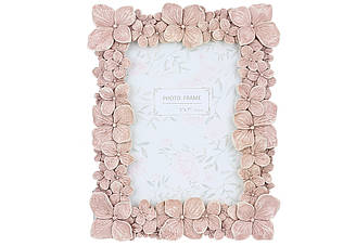 Рамка для фото 12.5х17.5см Flowers, розмір рами 19.5*24.5*2см, колір - рожевий 455-051
