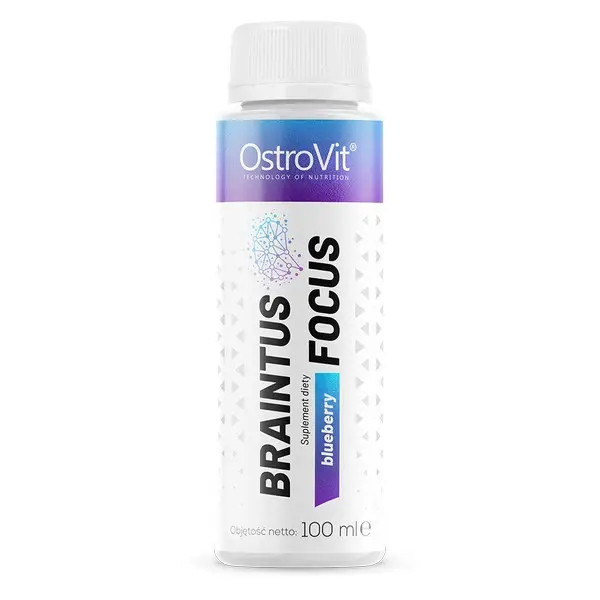 Шот для мозку та пам'яті смак чорниці OstroVit Braintus Focus Shot 100 мл, фото 1
