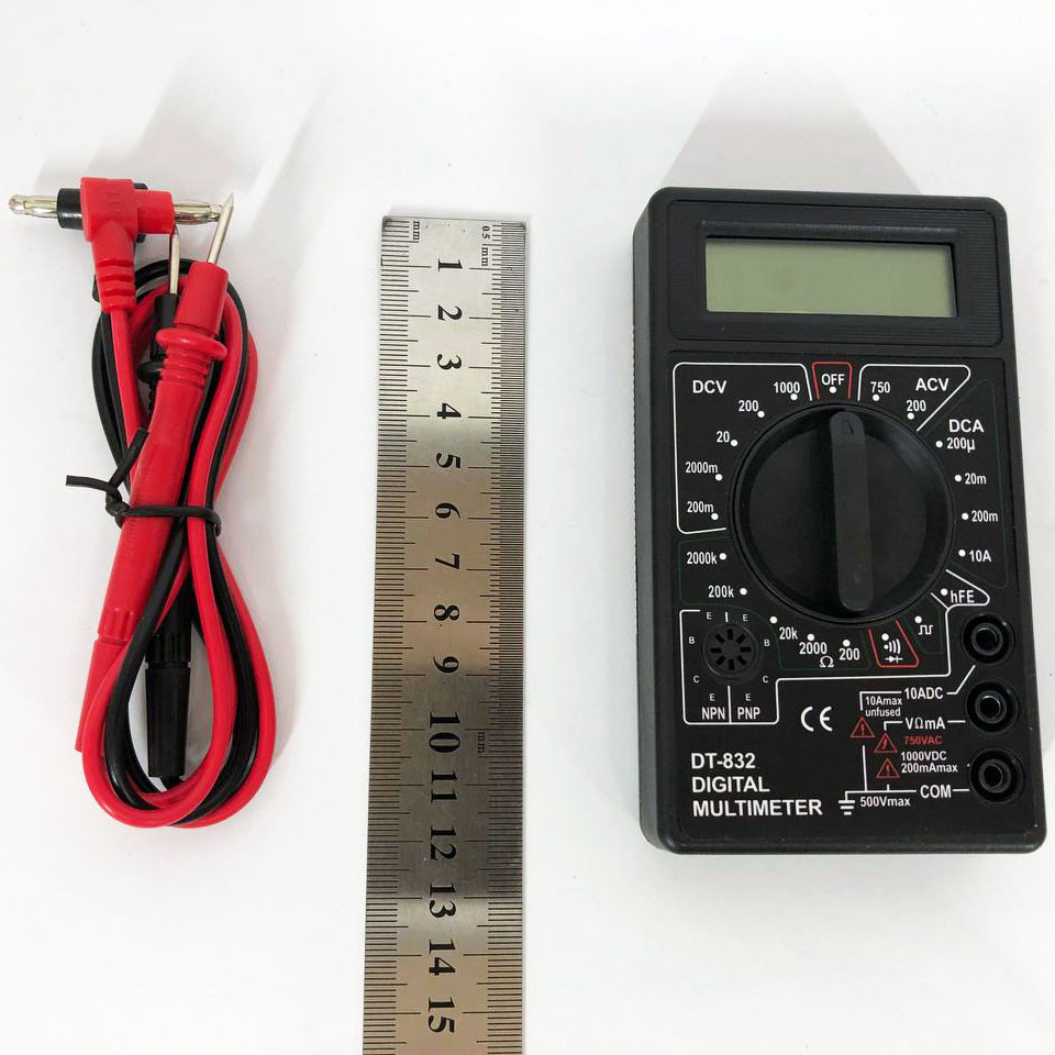Тестер електричний мультиметр Digital DT-832, Вольтметр постійної напруги, Мультиметр RI-214 для дому