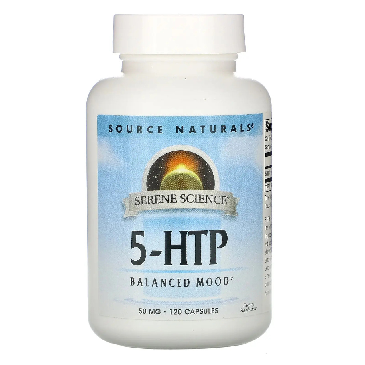 5-гідрокситриптофан Source Naturals 5-НТР 50 мг 120 капсул