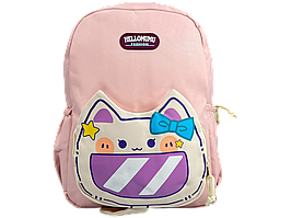 Шкільний рюкзак на два відділення рожевий з принтом Pusheen