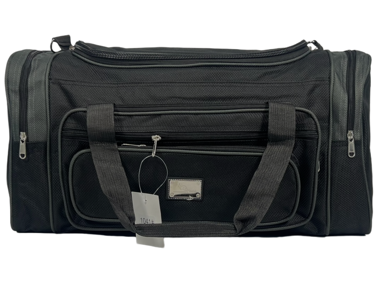 Дорожня сумка Wallaby на шість відділеннь 1041-2 чорна з сірим
