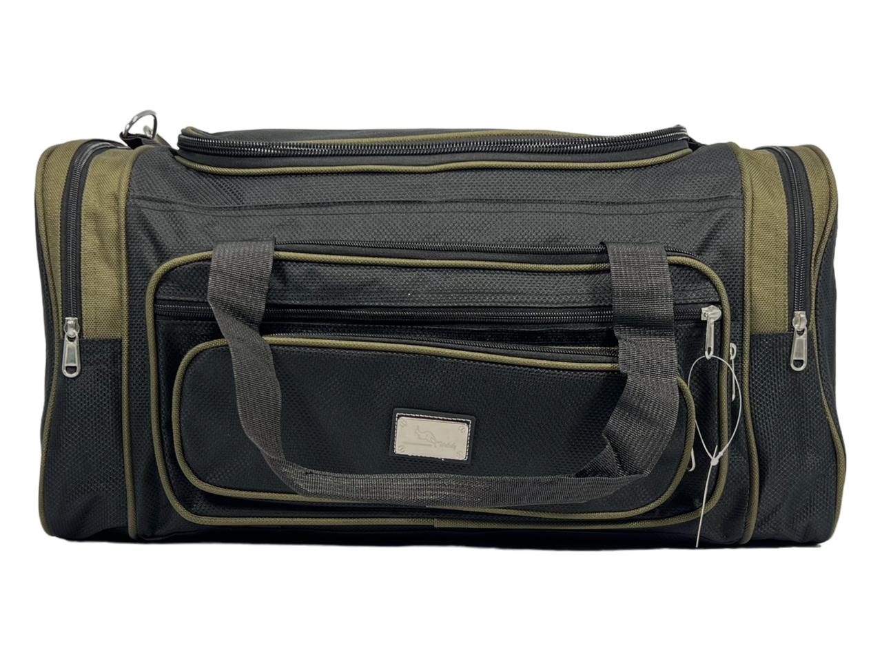 Дорожня сумка Wallaby на шість відділеннь 1041-3 чорна з зеленим