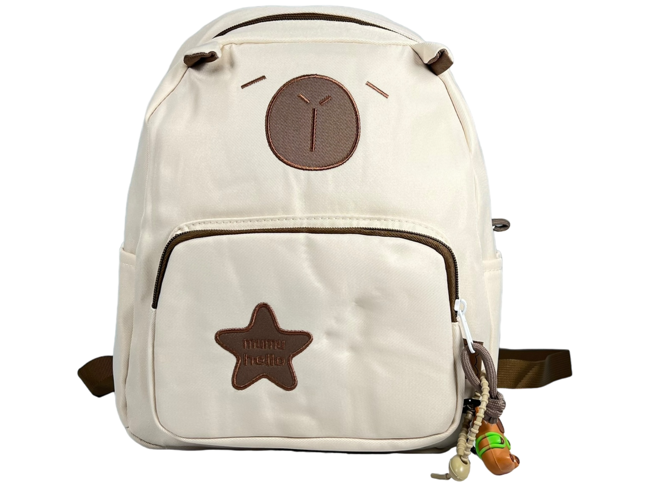 Дитячий рюкзак на два відділення, білий