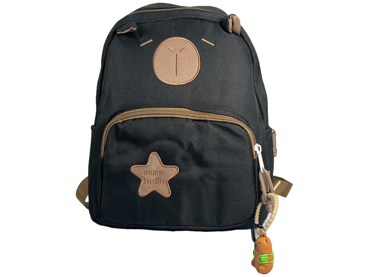 Дитячий рюкзак на два відділення, чорний