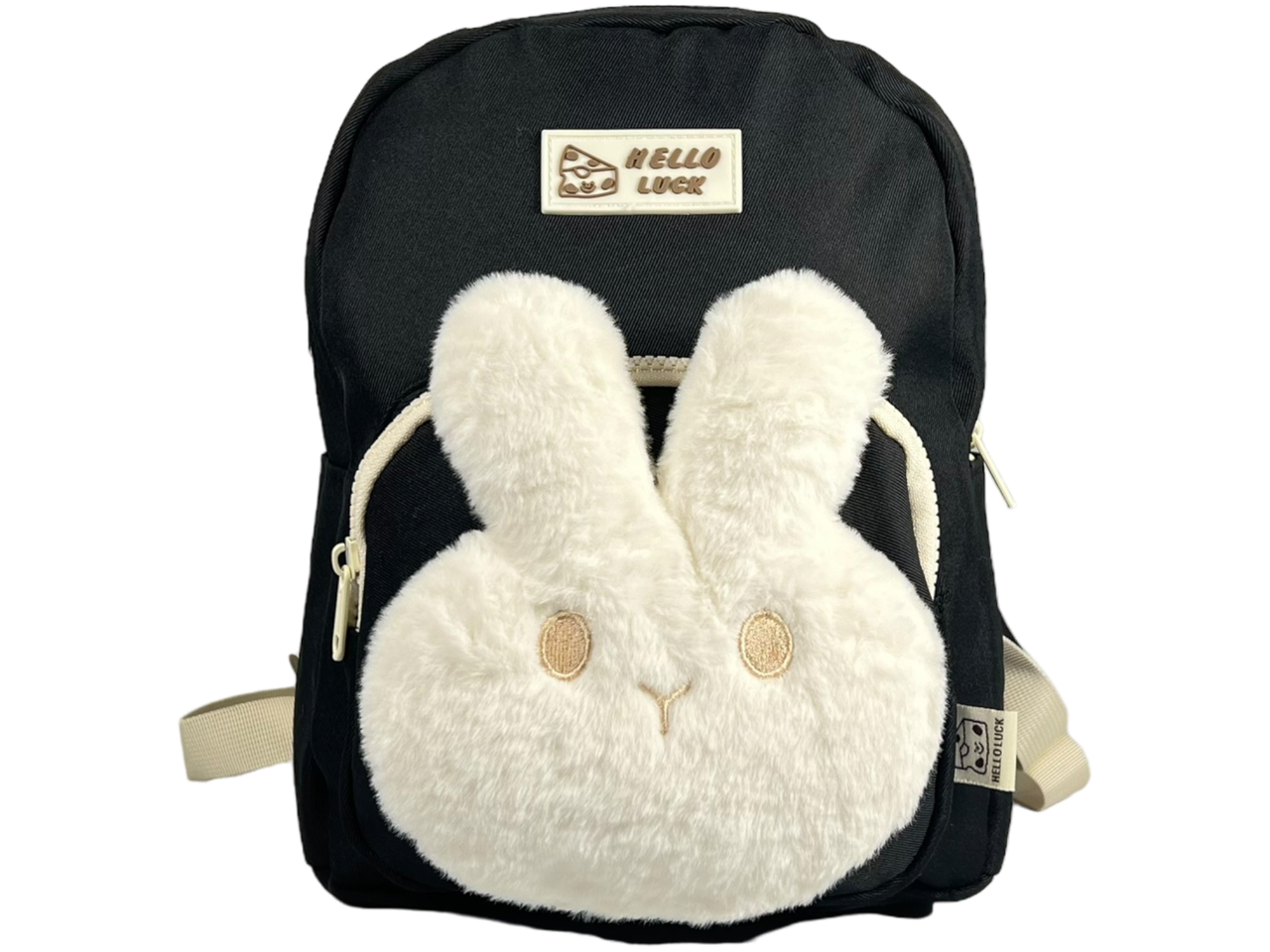 Дошкільний рюкзак на два відділення, чорний