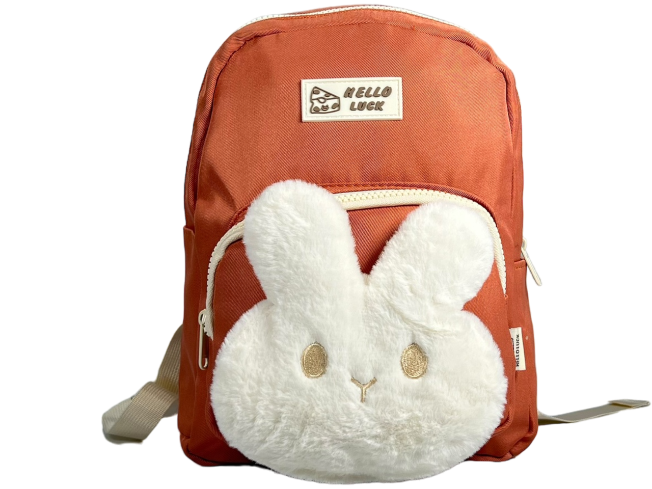 Помаранчевий дитячий рюкзак на два відділення
