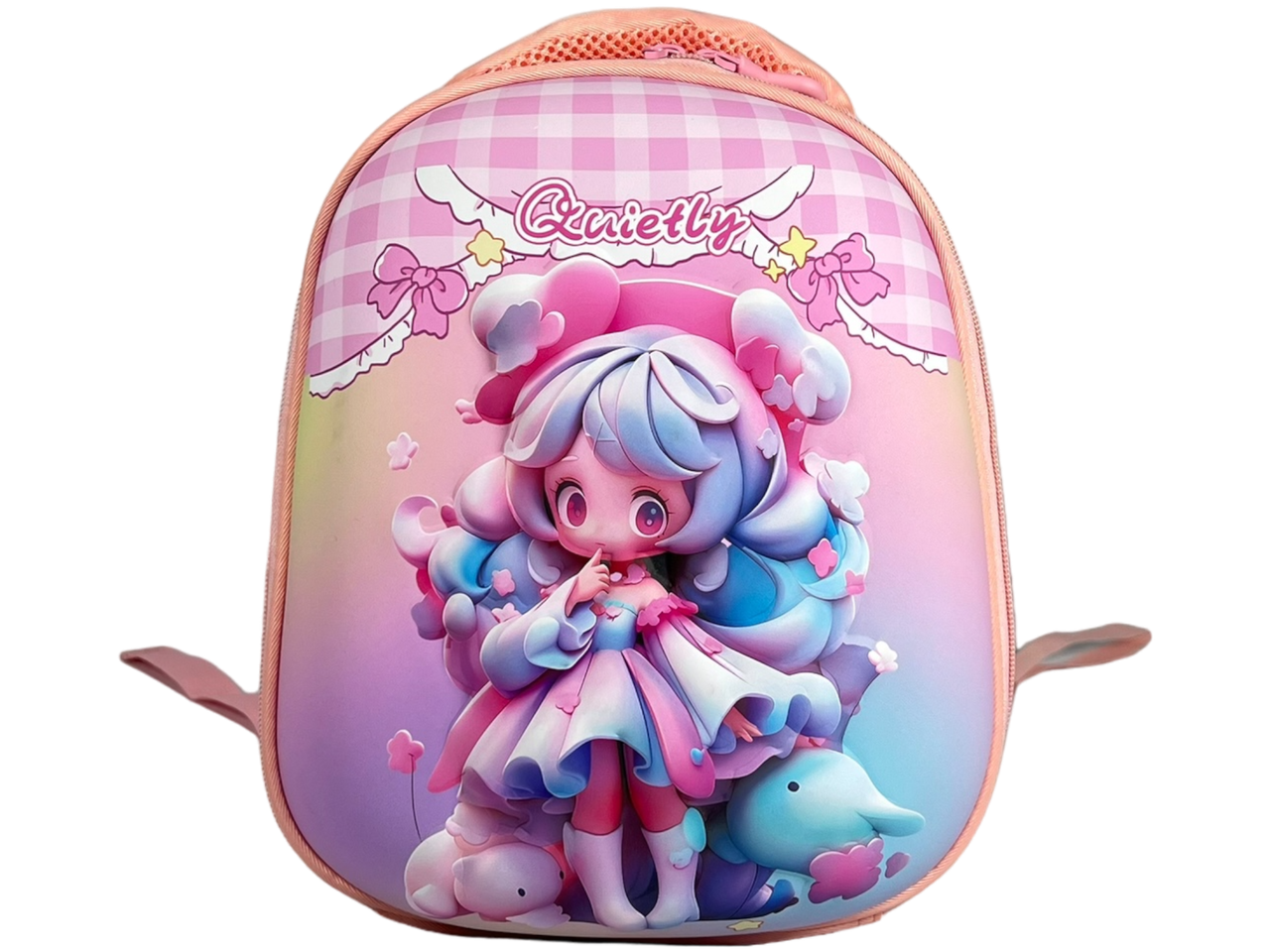 Дитячий рюкзак з батьківським повідком, рожевий малюнок Аніме