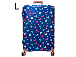 Чохол для валізи Aoleisi з фастексом для кращої фікзації на валізі 28-6 синій