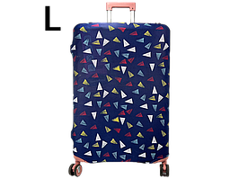 Чохол для валізи Aoleisi з фастексом для кращої фікзації на валізі 28-7 синій