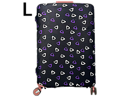 Чохол для валізи Aoleisi з фастексом для кращої фікзації на валізі 28-9 чорний