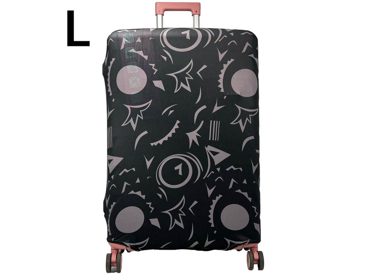 Чохол для валізи Aoleisi з фастексом для кращої фікзації на валізі 28-10 чорний