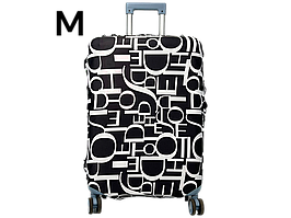 Чохол для валізи Aoleisi з фастексом для кращої фікзації на валізі 24-7 чорний