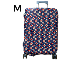 Чохол для валізи Aoleisi з фастексом для кращої фікзації на валізі 24-9 синій