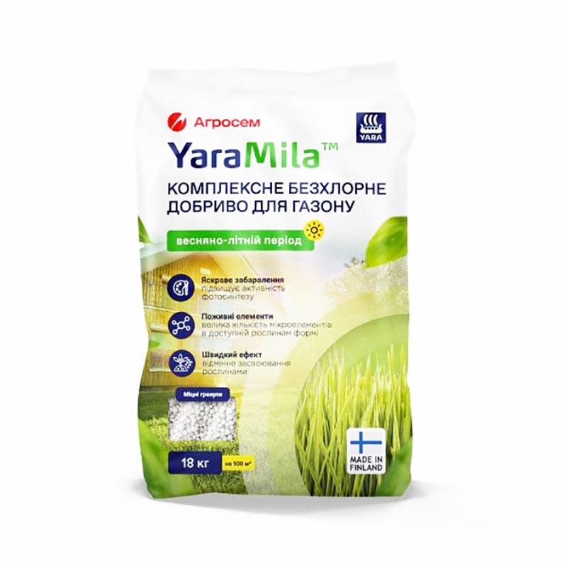 Добриво для газону Весна — ЛітоYaraMila (безхлорне) — 18 кг