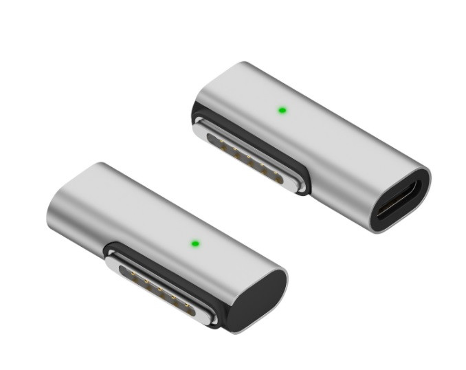 Магнітний адаптер живлення Type-C на  Magsafe 3 PD 140W 28V/5A перехідник для Apple MacBook