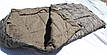 Спальний мішок з флісом ЗИМА (ковдра з капюшоном) до -40, теплий, Олива, фото 4