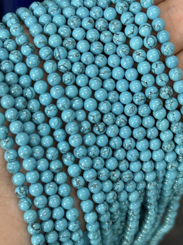 БІРЮЗА пресування 4 мм/нитка 40 см/