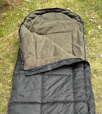 Зимовий туристичний спальний мішок-ковдра, спальник 210*75 до - 30 Зимовий теплий на флісі