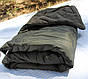 Мішок ковдра Ботал, ширина 100см, Олива. Спальний мішок на флісі для холодної погоди до -40°Зимовий метровий, фото 4