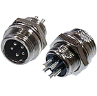 Роз'єм MIC 335 mini "штекер", 5pin, діам.-12мм, монтажний