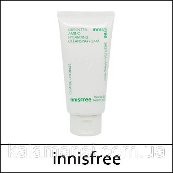 Пінка з екстрактом зеленого чаю INNISFREE Green Tea Amino Hydrating Cleansing Foam 150 мл
